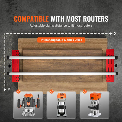 YS60-001 - Durable 60" Router Sled for Easy Slab Flattening