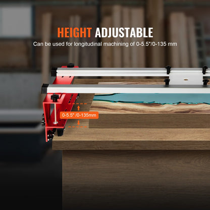 YS64-001S - VEVOR 64" Adjustable Wood Sled for Flattening Slabs
