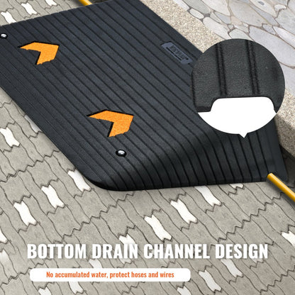 B001 - 4" High VEVOR Rubber Ramp, 35.5" L for Wheelchairs