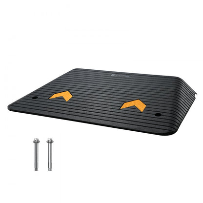 B001 - 4" High VEVOR Rubber Ramp, 35.5" L for Wheelchairs