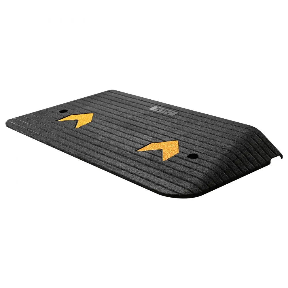 B001 - Durable 3-Inch Rubber Threshold Ramp for Seamless Accessibility