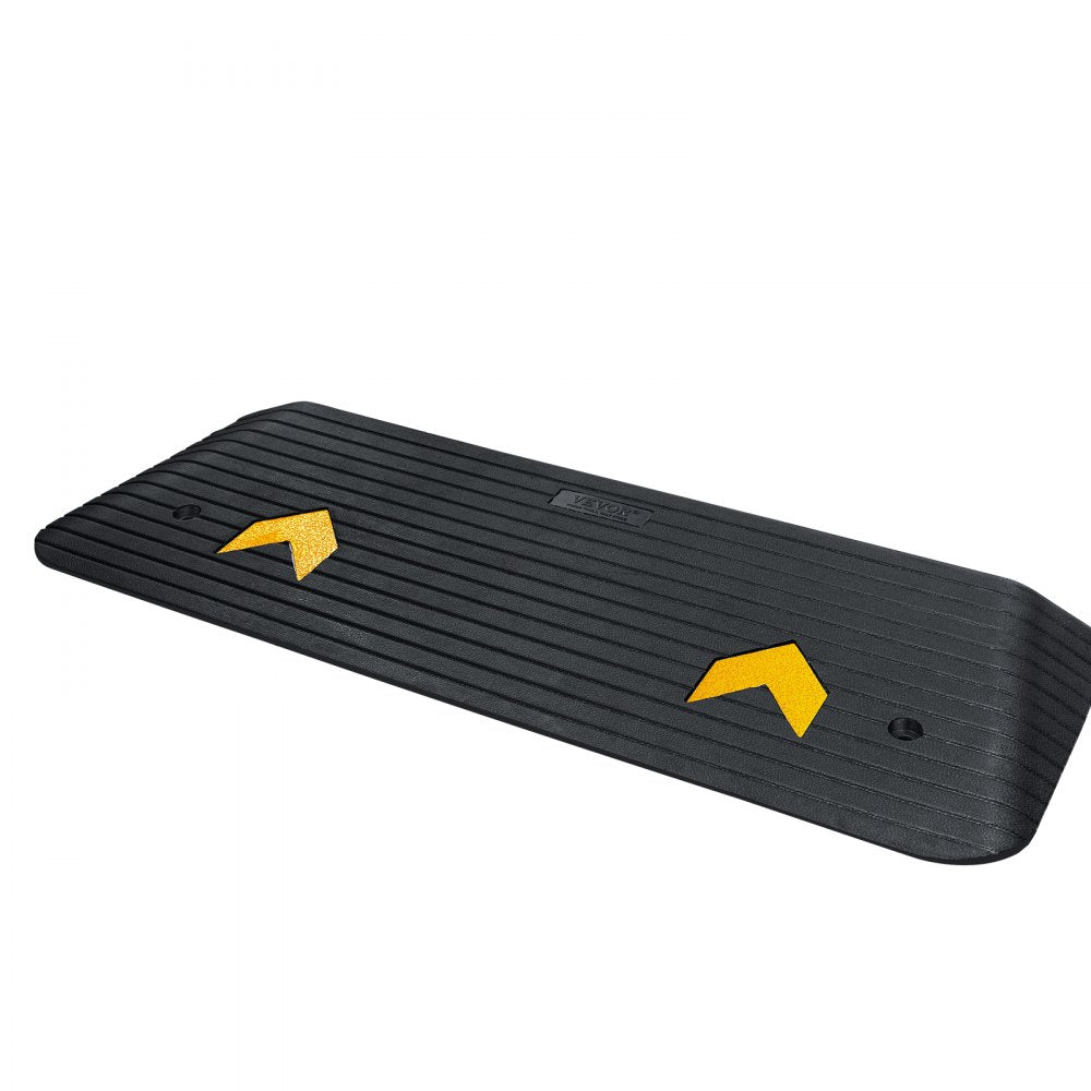 B001 - Heavy-Duty 1.5" Rubber Ramp for Easy Wheelchair Access