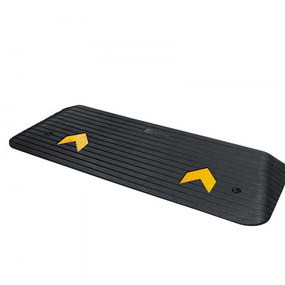 B001 - Heavy-Duty 1.5" Rubber Ramp for Easy Wheelchair Access