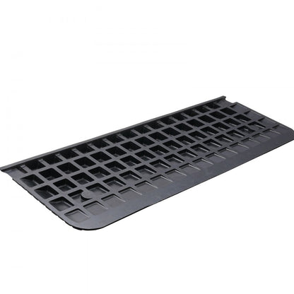 B001 - Heavy-Duty 1.5" Rubber Ramp for Easy Wheelchair Access