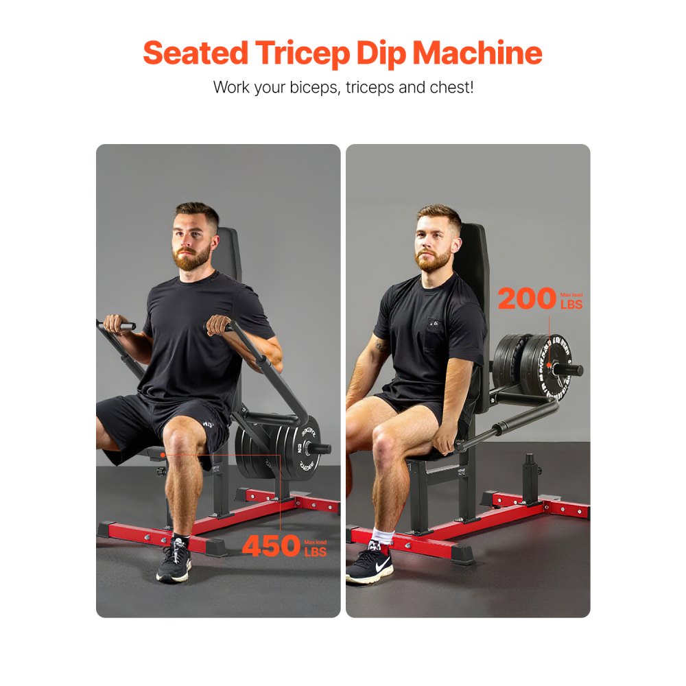 HM2907 - Compact Seated Dip Machine for Upper Body Strength Training