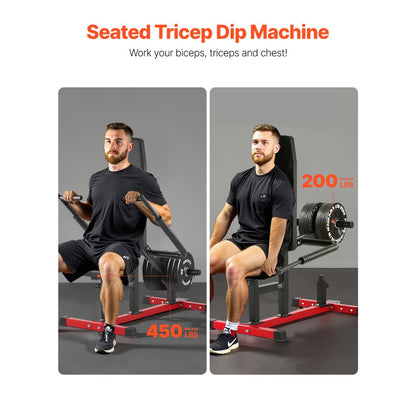HM2907 - Compact Seated Dip Machine for Upper Body Strength Training