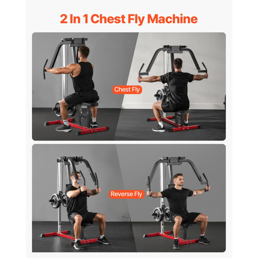 BN1903 - Compact Adjustable Fly & Reverse Delt Machine for Comfortable Workouts