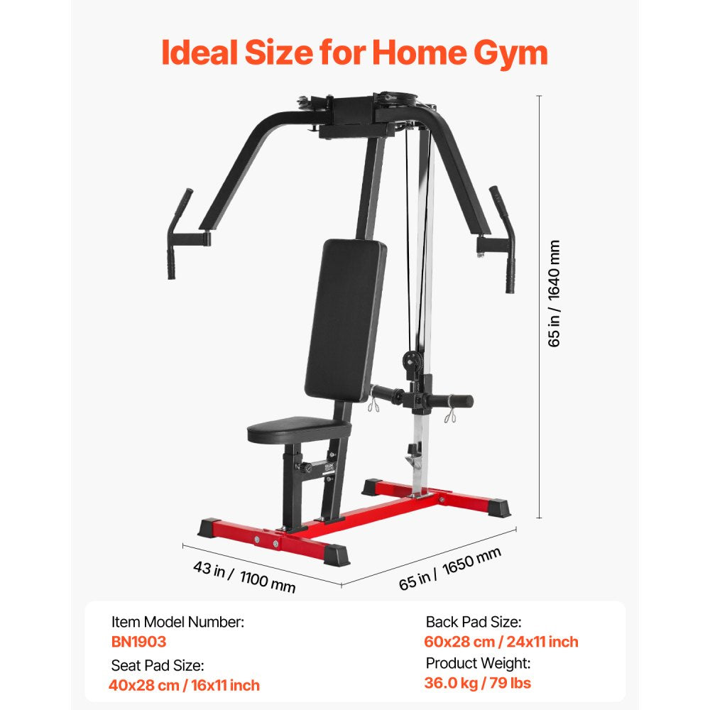 BN1903 - Compact Adjustable Fly & Reverse Delt Machine for Comfortable Workouts
