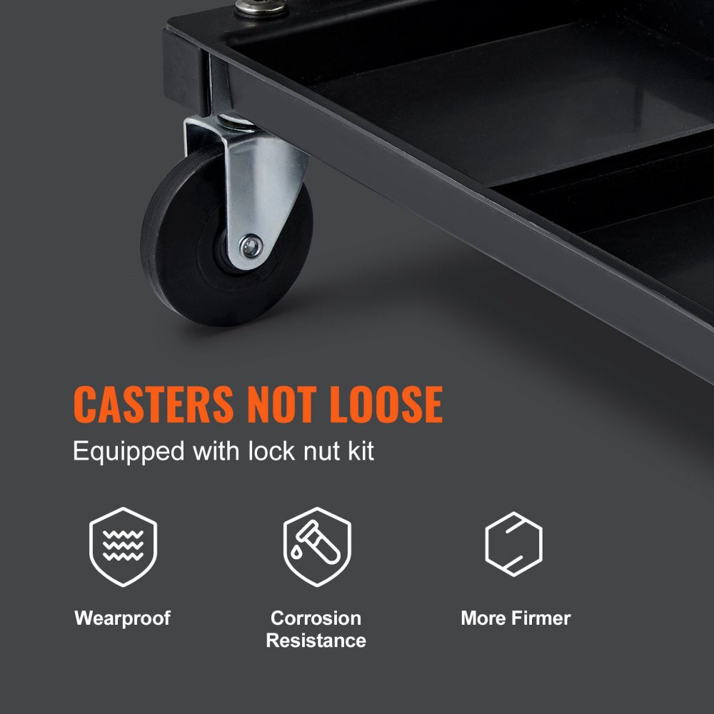 010174206832 - Durable 250 lb Garage Stool with 360° Casters