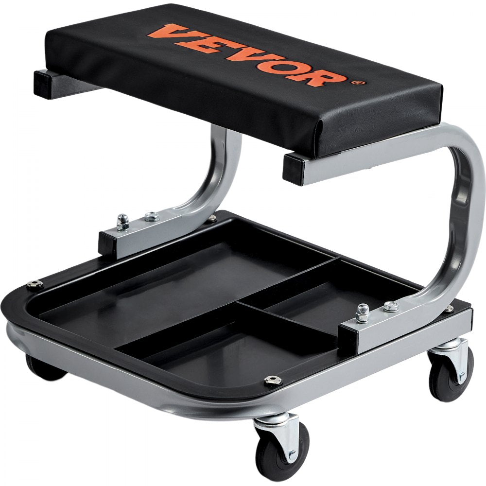 010174206832 - Durable 250 lb Garage Stool with 360° Casters