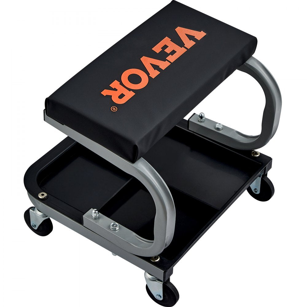 010174206832 - Durable 250 lb Garage Stool with 360° Casters