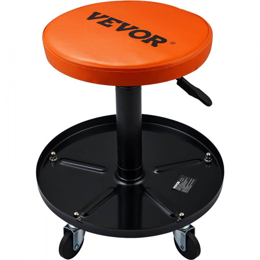 010934585246 - Ergonomic Rolling Creeper Stool, 16-22" Adjustable Height with Tool Tray