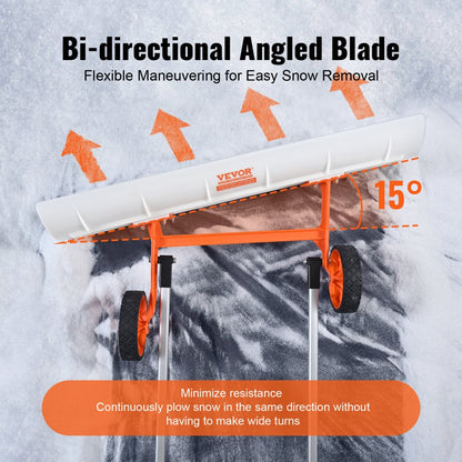 CY-SL24-1 - 37" VEVOR Snow Shovel with Wheels for Effortless Snow Removal