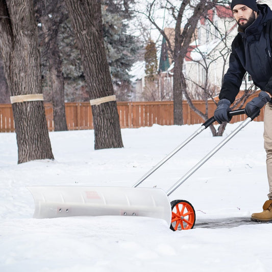 CY-SL24-1 - 37" VEVOR Snow Shovel with Wheels for Effortless Snow Removal