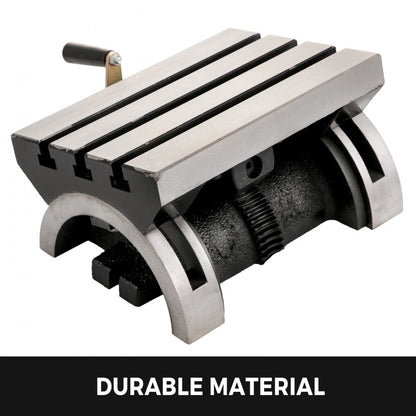 010892416788 - Heavy-Duty Cast Iron Tilting Milling Table with 12mm T-Slots