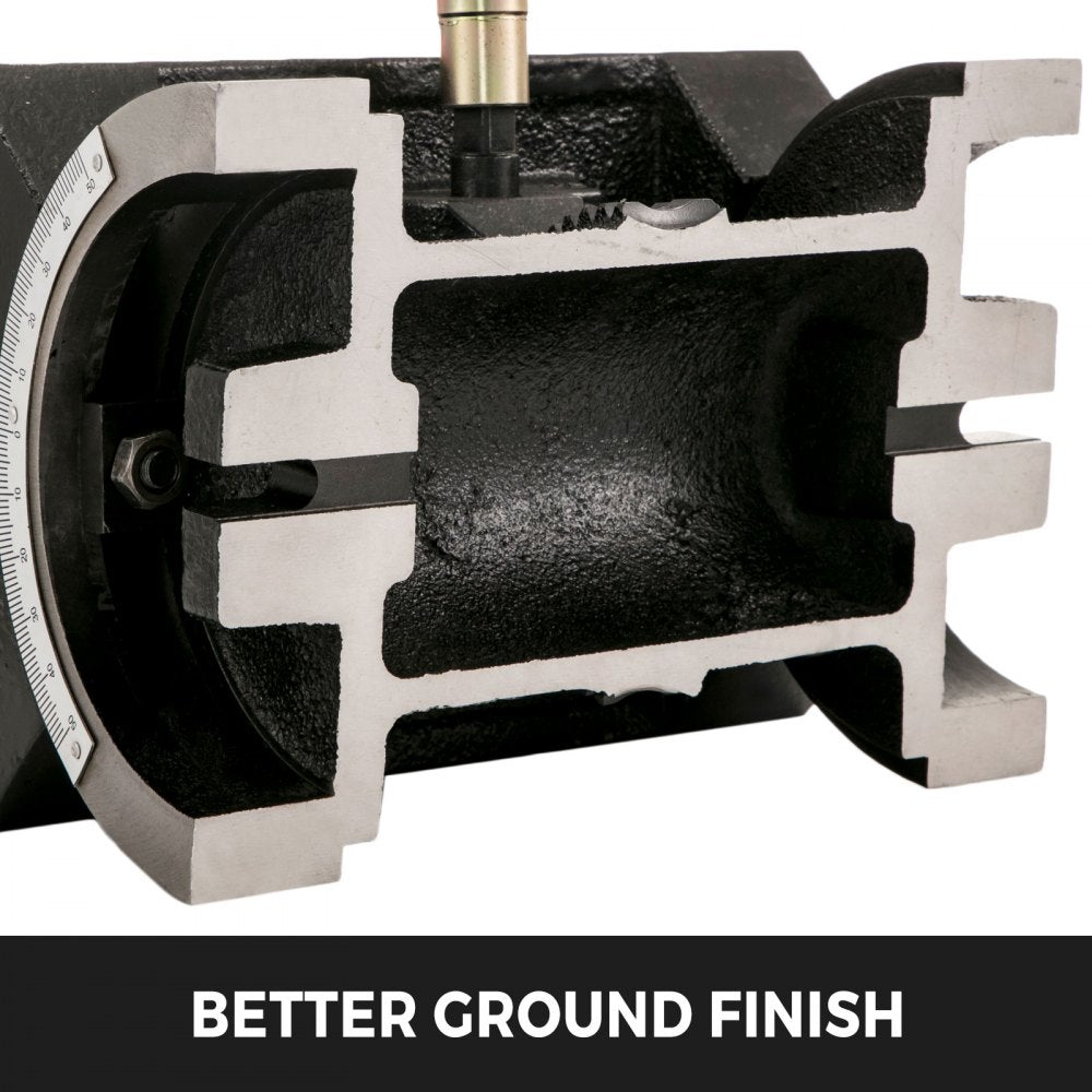 010892416788 - Heavy-Duty Cast Iron Tilting Milling Table with 12mm T-Slots