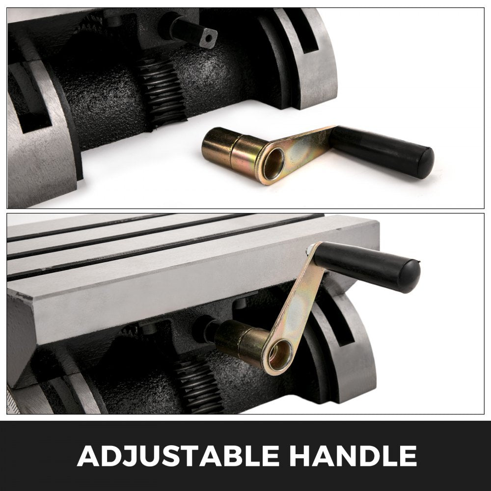 010571346494 - Durable 7x5" Cast Iron Adjustable Milling Table
