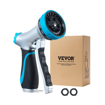 GN150761 - Heavy-Duty Metal Hose Nozzle with 10 Spray Modes