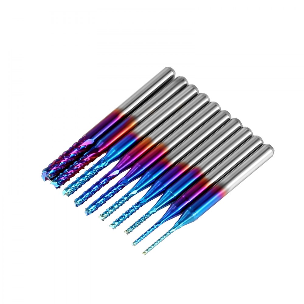 40PCSCNC - 40-Piece Tungsten Steel CNC Router Bits Set, Diverse Applications