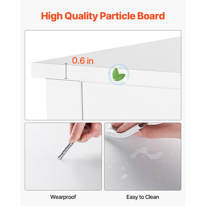 SR247245 - Stylish 7-Drawer Dresser with Metal Handles and Elegant Design