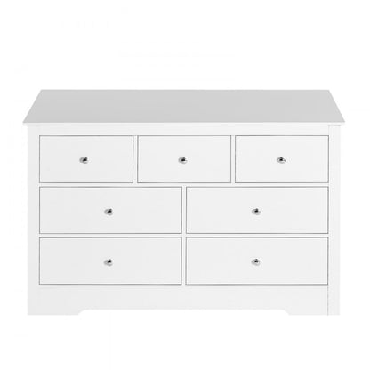 SR247245 - Stylish 7-Drawer Dresser with Metal Handles and Elegant Design