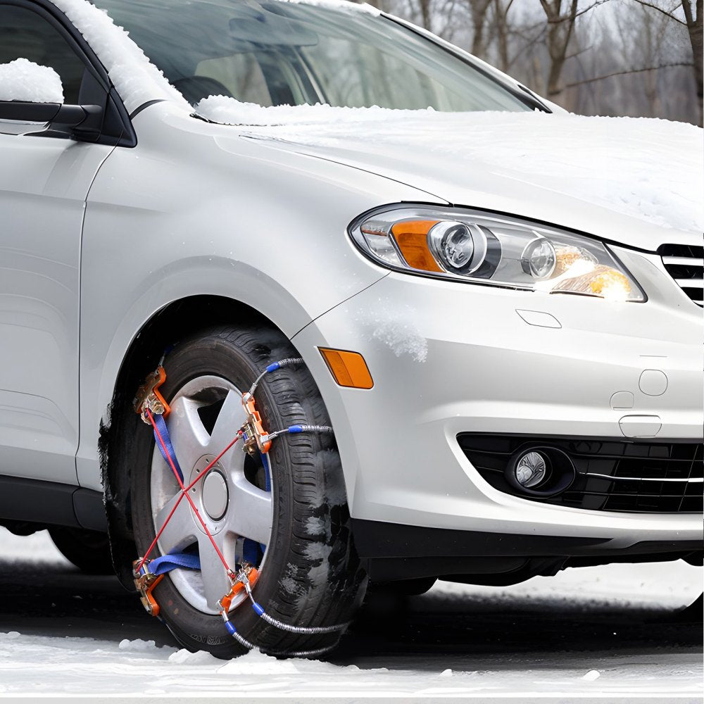 ZT-265 - Heavy-Duty Snow Chains for 9.2-11.2in Tires, Quick Install