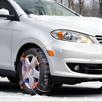 ZT-265 - Heavy-Duty Snow Chains for 9.2-11.2in Tires, Quick Install