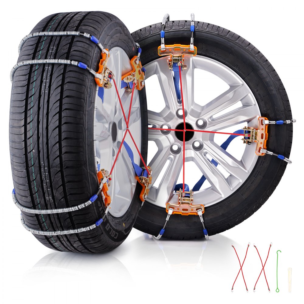 ZT-265 - Heavy-Duty Snow Chains for 9.2-11.2in Tires, Quick Install