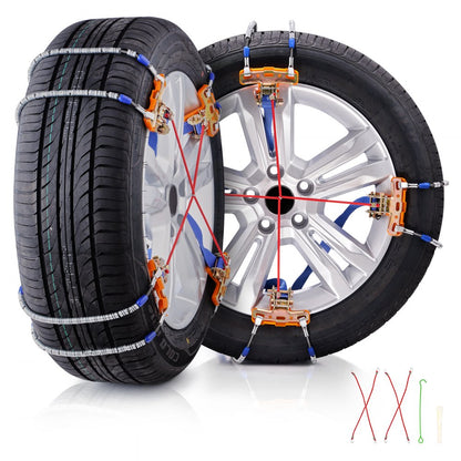 ZT-265 - Heavy-Duty Snow Chains for 9.2-11.2in Tires, Quick Install
