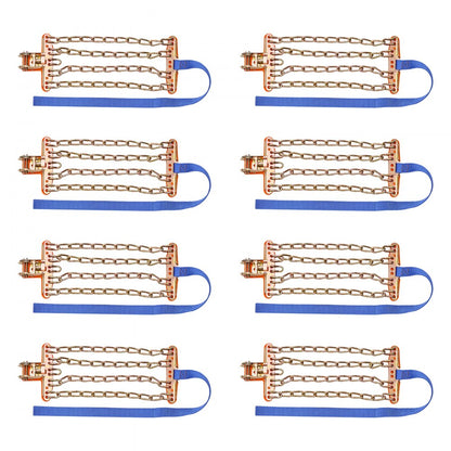ZN4-M - Durable Snow Chains for 8-8.8 in Tires, Quick Installation