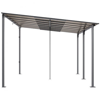 ZW-001 - Durable 10' x 14' Lean-To Gazebo with Hardtop and UV Protection