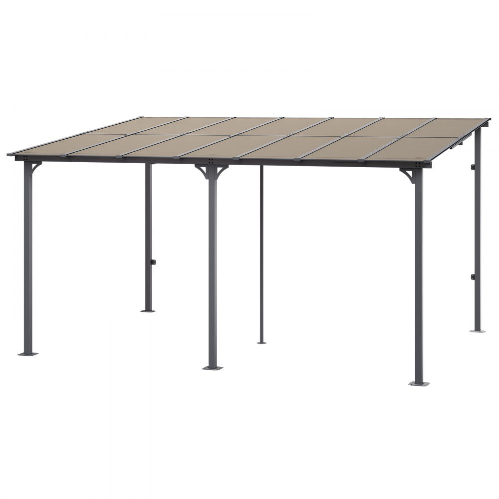 ZW-001 - Durable 10' x 14' Lean-To Gazebo with Hardtop and UV Protection