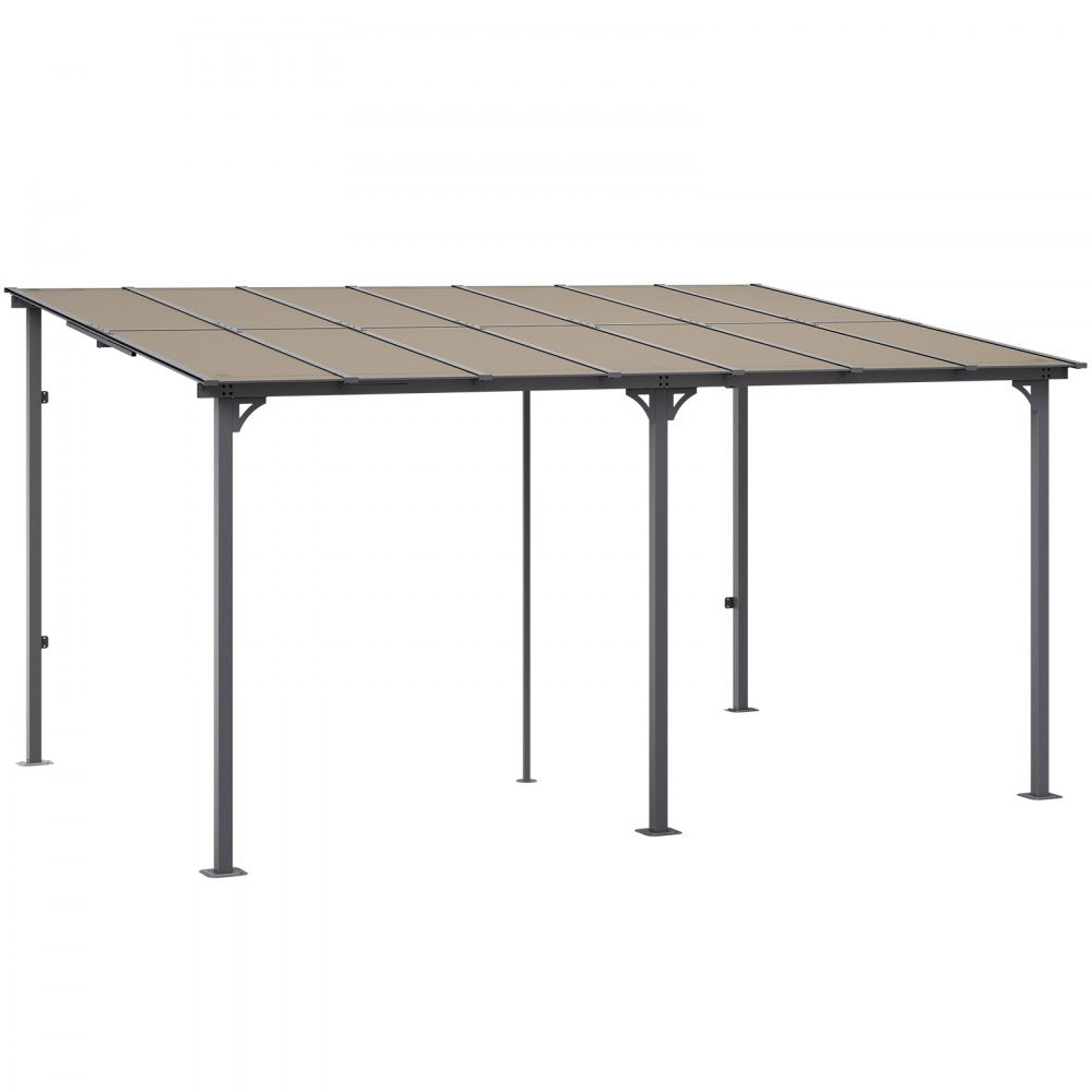 ZW-001 - Durable 10' x 14' Lean-To Gazebo with Hardtop and UV Protection