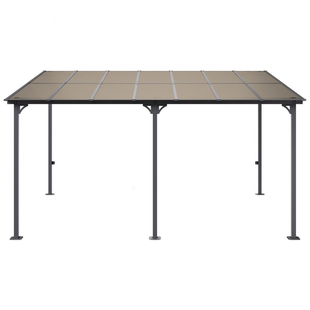 ZW-001 - Durable 10' x 14' Lean-To Gazebo with Hardtop and UV Protection