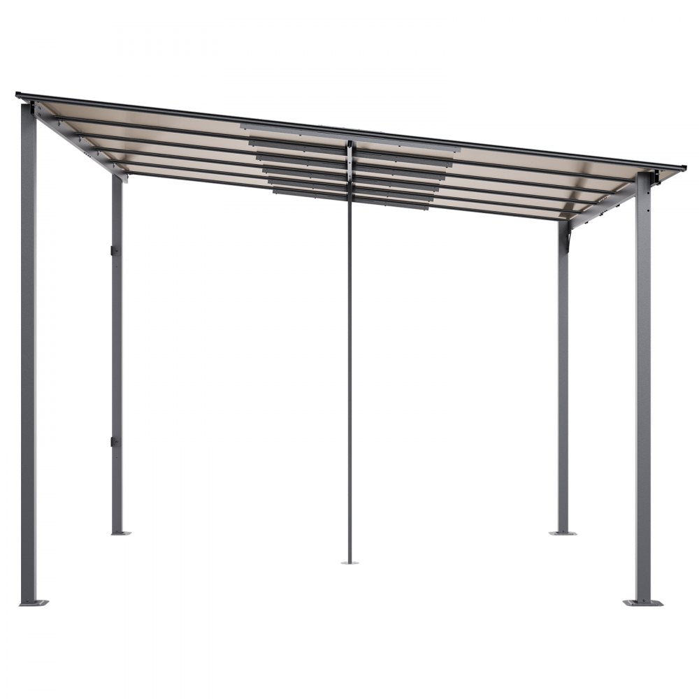 ZW-002 - Durable Lean-to Gazebo with Hard Top for All-Season Outdoor Use