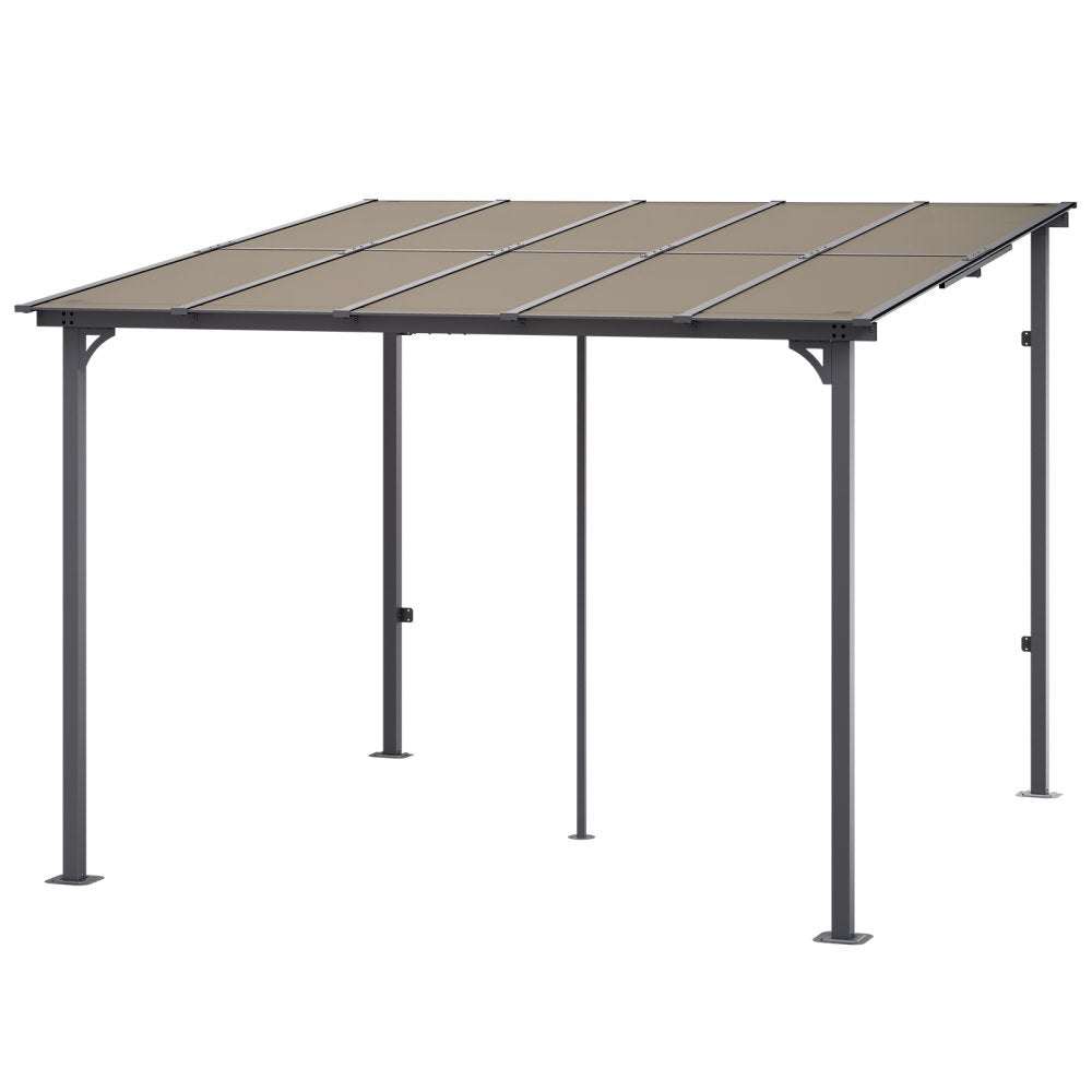 ZW-002 - Durable Lean-to Gazebo with Hard Top for All-Season Outdoor Use
