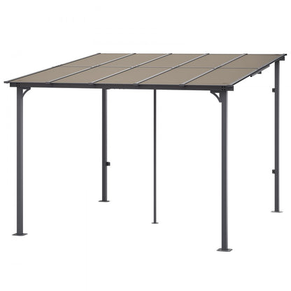 ZW-002 - Durable Lean-to Gazebo with Hard Top for All-Season Outdoor Use