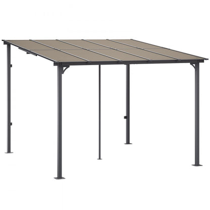 ZW-002 - Durable Lean-to Gazebo with Hard Top for All-Season Outdoor Use
