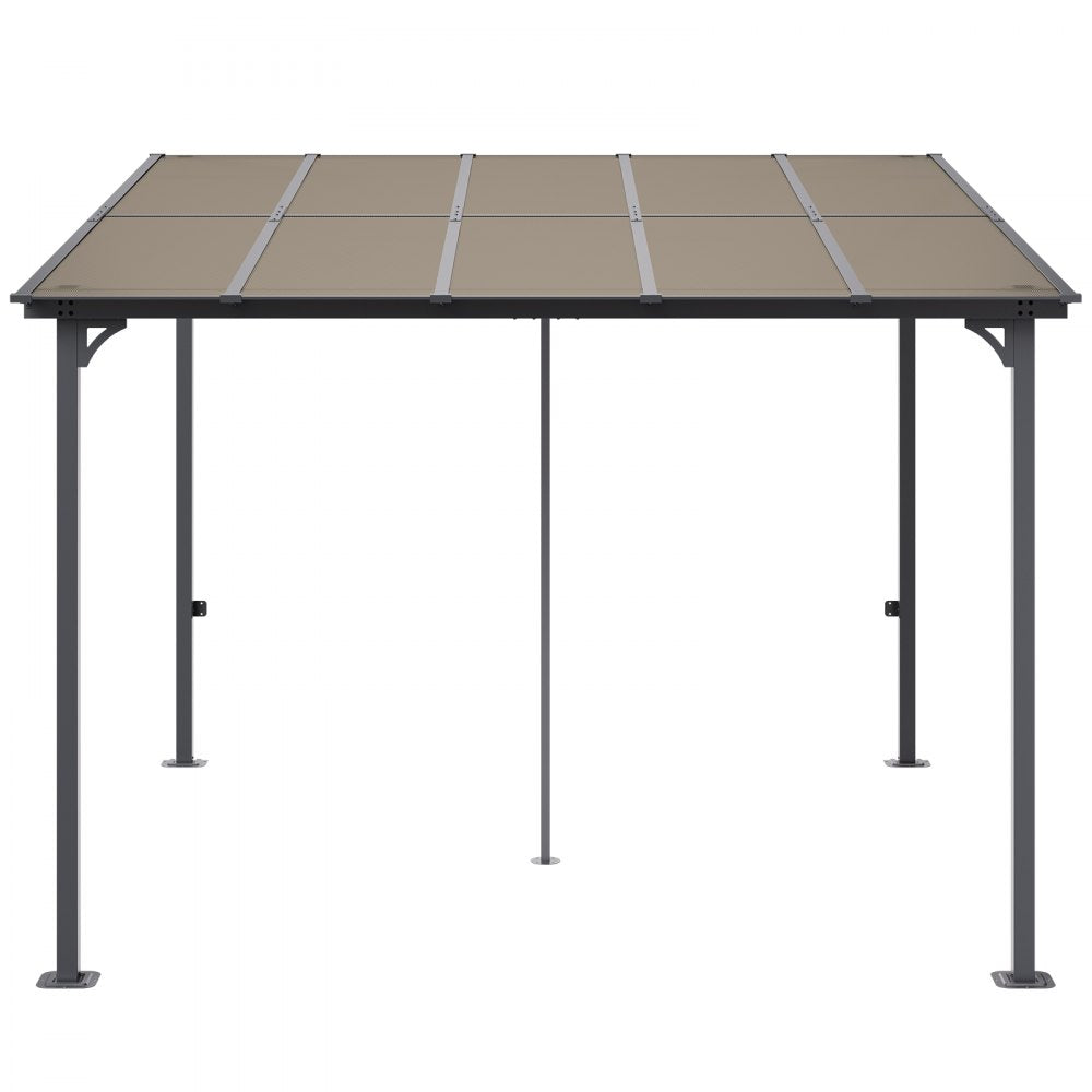 ZW-002 - Durable Lean-to Gazebo with Hard Top for All-Season Outdoor Use
