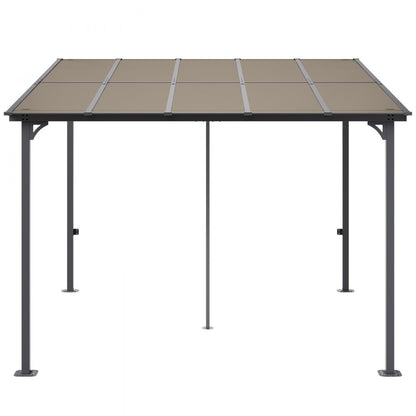 ZW-002 - Durable Lean-to Gazebo with Hard Top for All-Season Outdoor Use