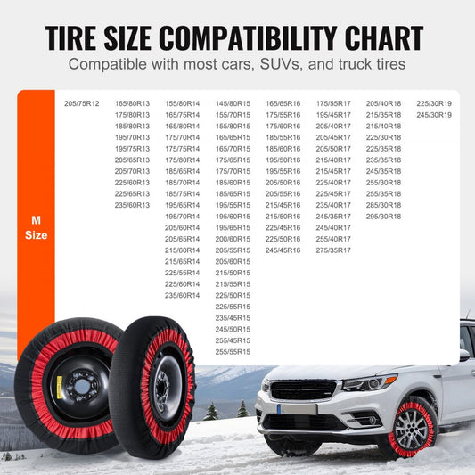 WB-M - 3D Woven Snow Socks for Enhanced Tire Traction