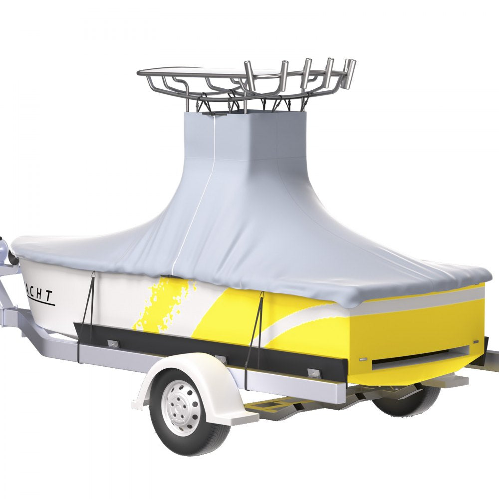 16-18.5 ft T-Top Boat Cover - Durable 600D Marine-Grade Waterproof Cover