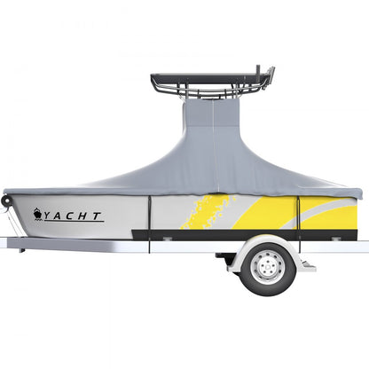 22-24 ft T-Top Boat Cover - Durable 600D Fabric for All-Weather Protection