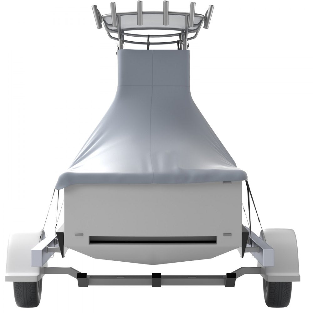 22-24 ft T-Top Boat Cover - Durable 600D Fabric for All-Weather Protection