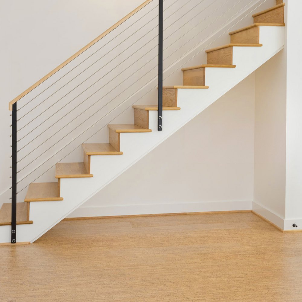 YXHF-1054+2021-1/8"-10 - T316 Stainless Steel Cable Railing Kit with Sleeves