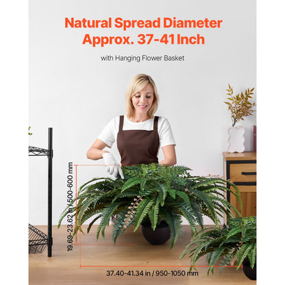 XH-G05 - Lifelike Large Artificial Boston Fern for Indoor & Outdoor Decor