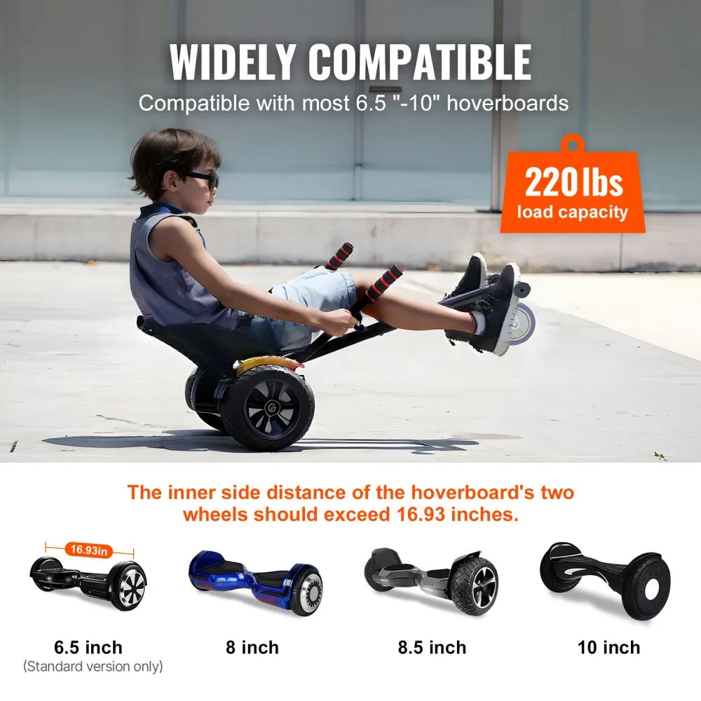 BH-001 - Adjustable Hoverboard Go-Kart Seat for All Ages