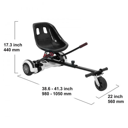 BH-003 - VEVOR Adjustable Hoverboard Seat with Dual Shock Absorbers, 270 lbs Capacity