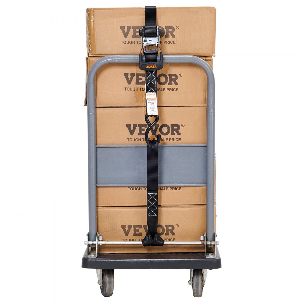 XMRS38-4 - Heavy-Duty 1.6" x 8' Ratchet Straps with Padded Handles