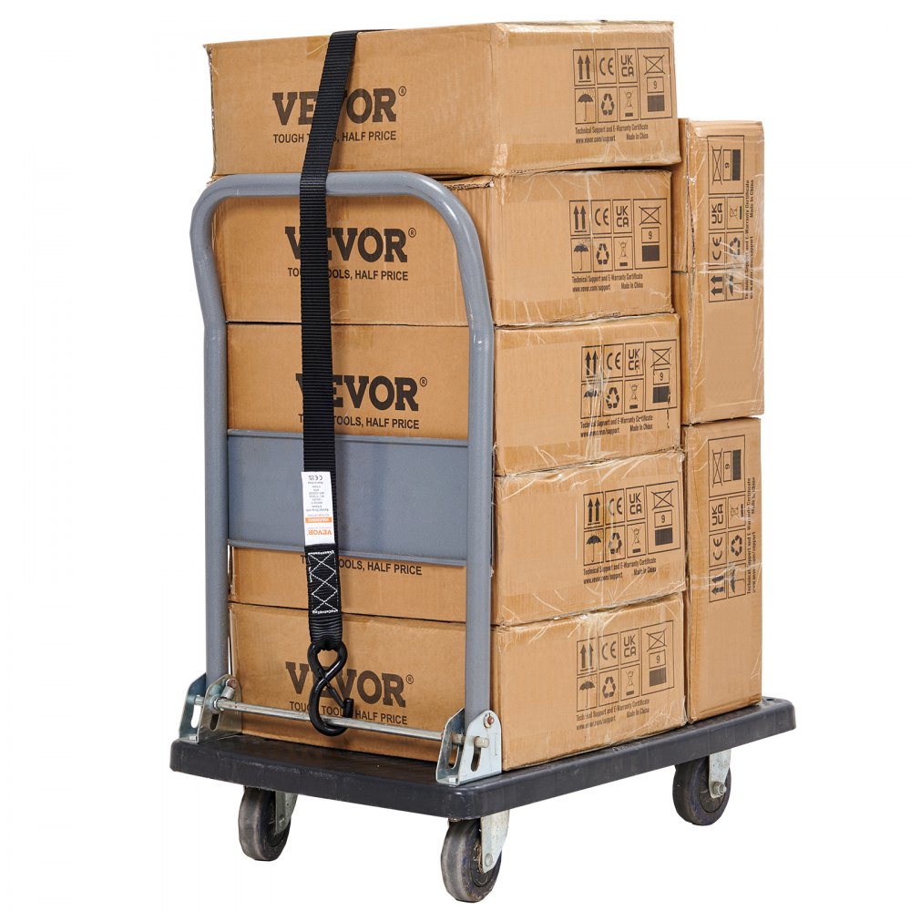 XMRS38-4 - Heavy-Duty 1.6" x 8' Ratchet Straps with Padded Handles